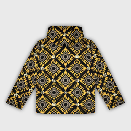 Женская ветровка Греческий орнамент меандр / 3D-Черный – фото 2