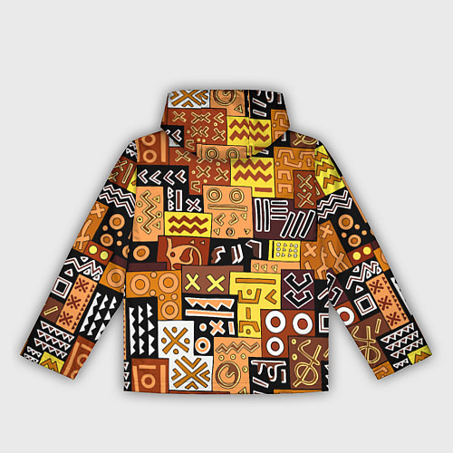 Женская ветровка Африканские этнический коллаж / 3D-Черный – фото 2