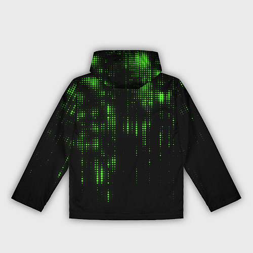Женская ветровка Геометрический эффект матрицы / 3D-Черный – фото 2