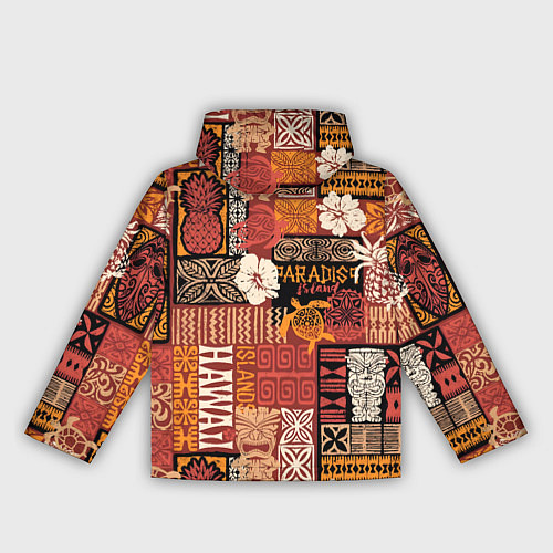 Женская ветровка Гавайские острова - райский уголок / 3D-Черный – фото 2