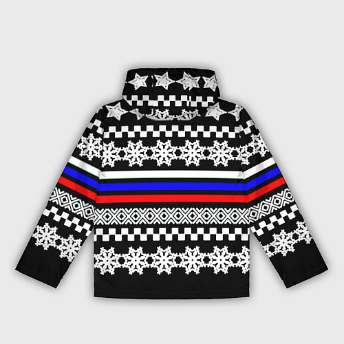 Женская ветровка Rusiia winter pattern / 3D-Черный – фото 2