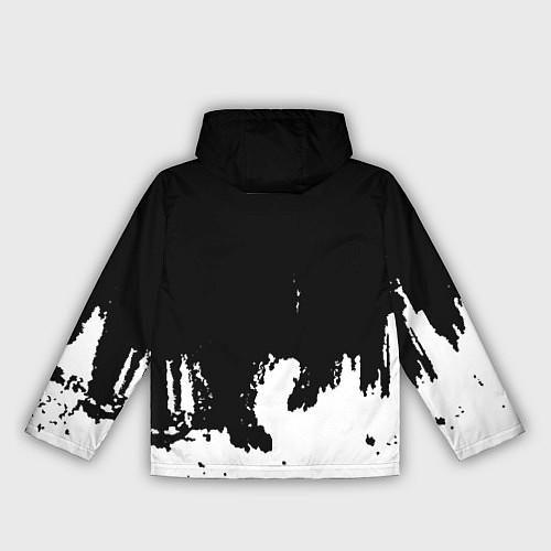 Женская ветровка Контра белые лого / 3D-Черный – фото 2