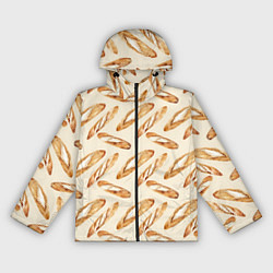 Ветровка с капюшоном женская The baguette pattern, цвет: 3D-черный