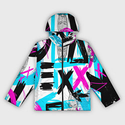 Ветровка с капюшоном женская Маска гопника, цвет: 3D-черный