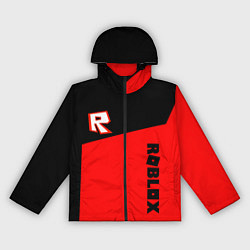 Ветровка с капюшоном женская Roblox geometry red, цвет: 3D-черный