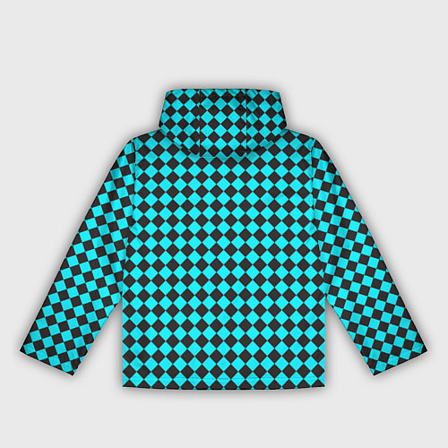 Женская ветровка Паттерн клеточка / 3D-Черный – фото 2