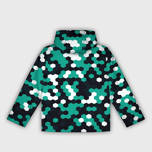 Женская ветровка Милитари стекло текстура / 3D-Черный – фото 2