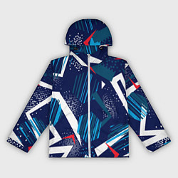 Ветровка с капюшоном женская Абстрактный фон с пятнистым узором, цвет: 3D-белый