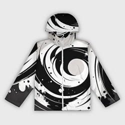 Ветровка с капюшоном женская Экспрессивная абстракция - нейроарт, цвет: 3D-белый