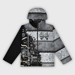 Ветровка с капюшоном женская Mechanic Iron, цвет: 3D-черный