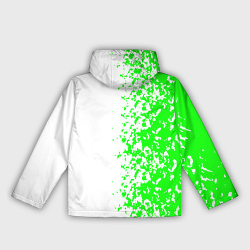 Женская ветровка Xbox кислотные зеленые краски / 3D-Черный – фото 2
