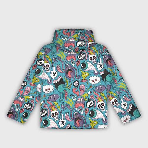 Женская ветровка Тьфу ты монстры / 3D-Черный – фото 2