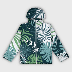 Женская ветровка Листья тропических джунглей абстракция