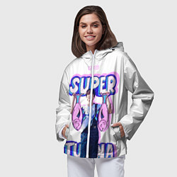 Ветровка с капюшоном женская BTS Super Tuna, цвет: 3D-белый — фото 2