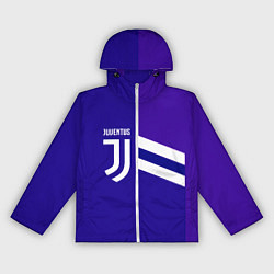Ветровка с капюшоном женская Juventus sport geometry line, цвет: 3D-белый