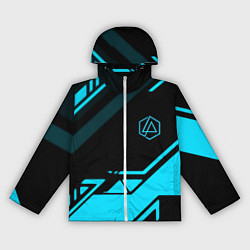Ветровка с капюшоном женская Linkin park geometry, цвет: 3D-белый