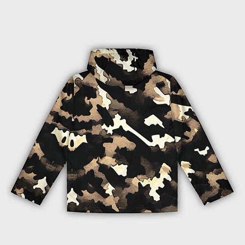 Женская ветровка Камуфляж сафари / 3D-Черный – фото 2