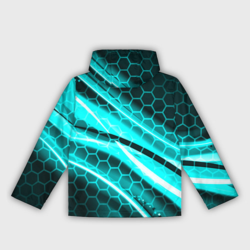 Женская ветровка Неоновая броня абстракция / 3D-Черный – фото 2