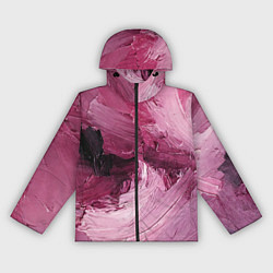 Ветровка с капюшоном женская Розовые краски, цвет: 3D-черный