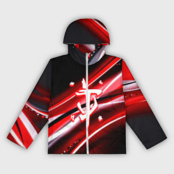 Ветровка с капюшоном женская Doom logo geometry, цвет: 3D-белый
