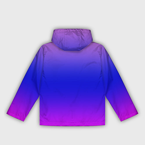 Женская ветровка Неоновая градиент абстракция / 3D-Черный – фото 2