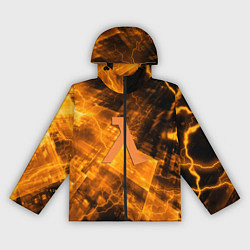 Ветровка с капюшоном женская Half life abstraction, цвет: 3D-черный