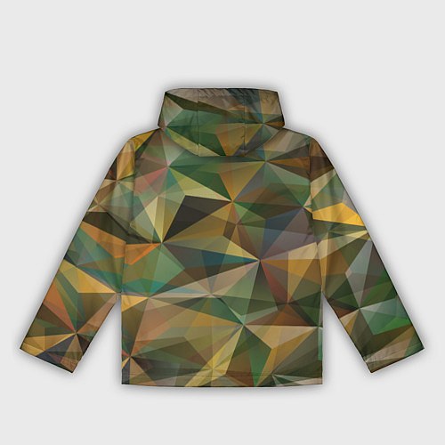 Женская ветровка Милитари абстракция стекло / 3D-Черный – фото 2