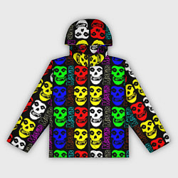 Ветровка с капюшоном женская Misfits band, цвет: 3D-черный
