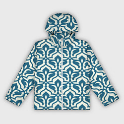 Женская ветровка Геометрический узор синий