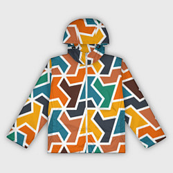 Женская ветровка Геометрический узор разноцветный