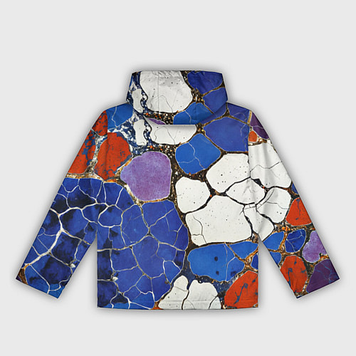 Женская ветровка Потрескавшаяся плитка / 3D-Черный – фото 2