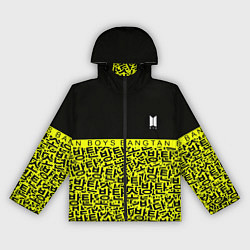 Ветровка с капюшоном женская BTS pattern kpop, цвет: 3D-черный
