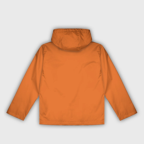 Женская ветровка Эмоция тревожность - оранжевый / 3D-Черный – фото 2
