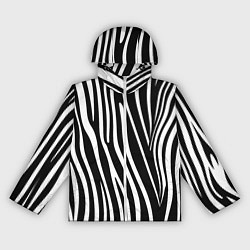 Ветровка с капюшоном женская Полоски зебры, цвет: 3D-белый
