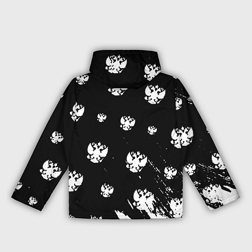 Женская ветровка Герб РФ паттерн / 3D-Черный – фото 2