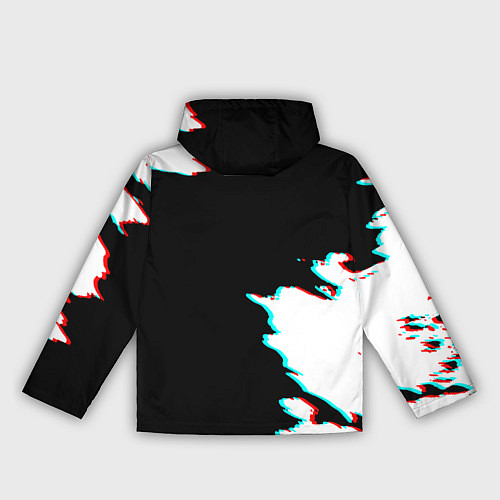 Женская ветровка Герб глитч краски / 3D-Черный – фото 2