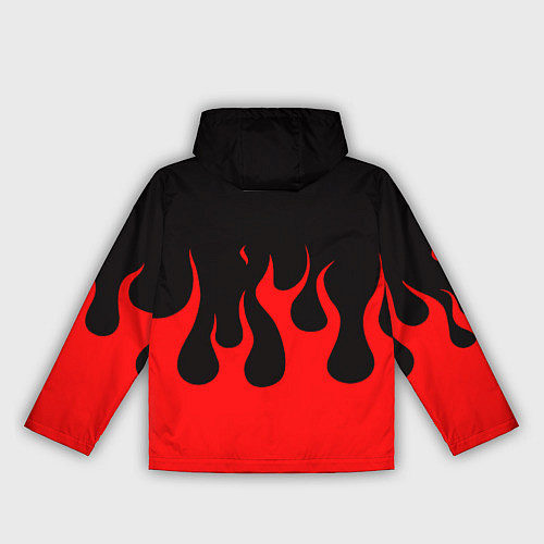 Женская ветровка Linkin park logo fire / 3D-Черный – фото 2