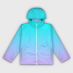 Ветровка с капюшоном женская Неоновые разводы градиента, цвет: 3D-белый