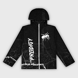 Ветровка с капюшоном женская The prodigy - паук, цвет: 3D-белый