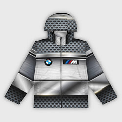 Ветровка с капюшоном женская BMW metal texture, цвет: 3D-черный