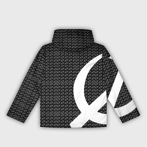 Женская ветровка Герб РФ паттерн стиль ссср / 3D-Черный – фото 2