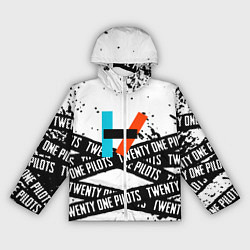 Ветровка с капюшоном женская Twenty one pilots rock, цвет: 3D-белый