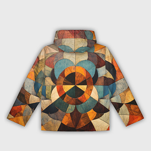 Женская ветровка Винтажная мозайка / 3D-Черный – фото 2