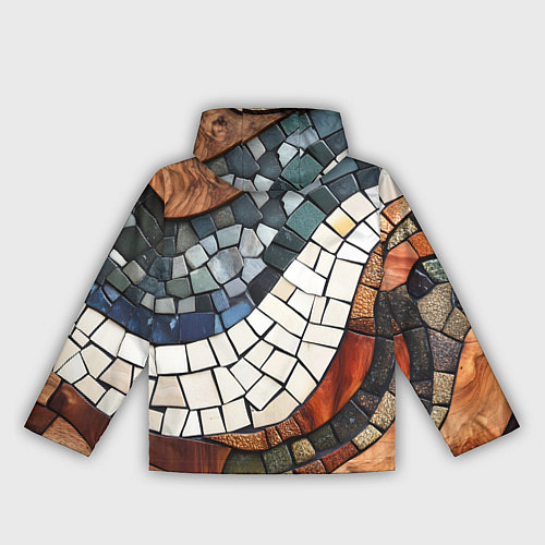 Женская ветровка Плиточная мозайка / 3D-Черный – фото 2