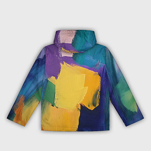 Женская ветровка Мазки красок / 3D-Черный – фото 2