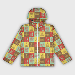 Ветровка с капюшоном женская Немецкий паб, цвет: 3D-белый