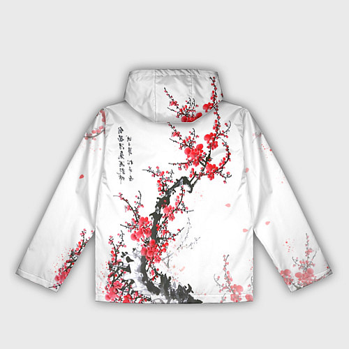 Женская ветровка Китайская слива / 3D-Черный – фото 2