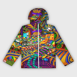 Ветровка с капюшоном женская Pepe mem optacal, цвет: 3D-белый