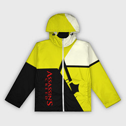 Ветровка с капюшоном женская Assassins Creed geometry logo, цвет: 3D-белый