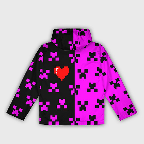 Женская ветровка Minecraft love game / 3D-Черный – фото 2